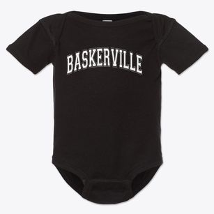 Baskerville Elementary School Varsity Arch Baby Onesie