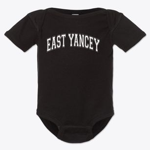 East Yancey Middle School Varsity Arch Baby Onesie