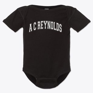 A C Reynolds Middle School Varsity Arch Baby Onesie