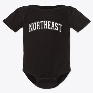 Northeast Academy For Aerospace And Advanced Tech Varsity Arch Baby Onesie