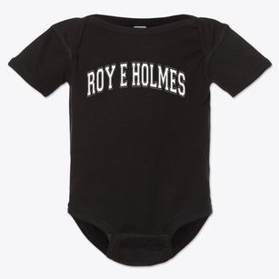 Roy E Holmes Elementary School Varsity Arch Baby Onesie