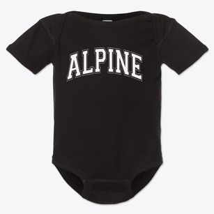 Alpine Elementary School Varsity Arch Baby Onesie