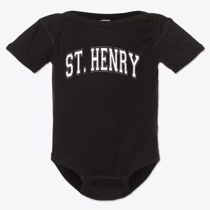 Saint Henry Middle School Varsity Arch Baby Onesie