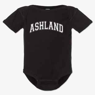 Ashland Alternative School Varsity Arch Baby Onesie