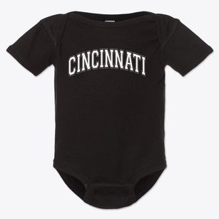 Cincinnati Junior Academy Varsity Arch Baby Onesie