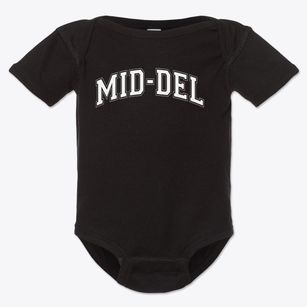 Mid-del Vocational Technical School Varsity Arch Baby Onesie