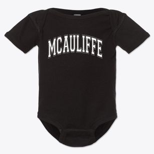 Mcauliffe Elementary School Varsity Arch Baby Onesie