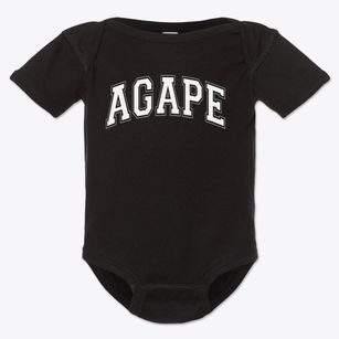 Agape Christian School Varsity Arch Baby Onesie