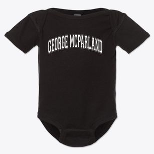 George Mcparland School Varsity Arch Baby Onesie