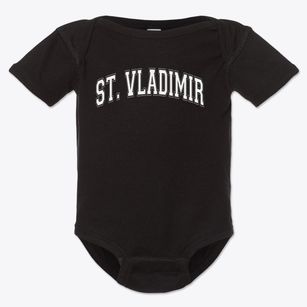 St Vladimir Parish Varsity Arch Baby Onesie