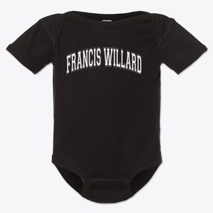 Francis Willard Elementary School 32 Varsity Arch Baby Onesie