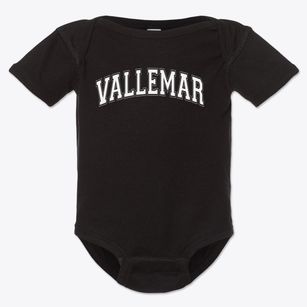 Vallemar Elementary School Varsity Arch Baby Onesie