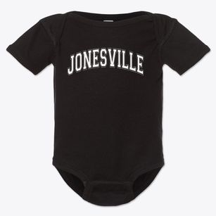 Jonesville Elementary School Varsity Arch Baby Onesie