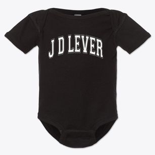 J D Lever Elementary School Varsity Arch Baby Onesie