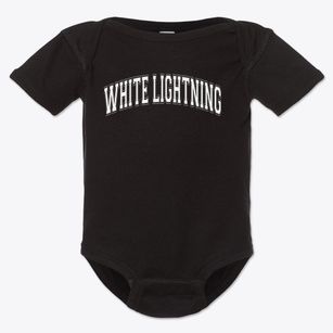 White Lightning Varsity Arch Baby Onesie