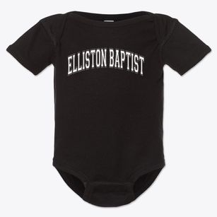 Elliston Baptist Academy Varsity Arch Baby Onesie