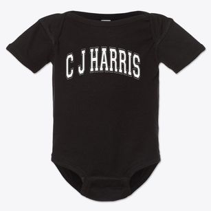 C J Harris Elementary School Varsity Arch Baby Onesie