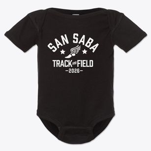 San Saba Middle School Track and Field Baby Onesie