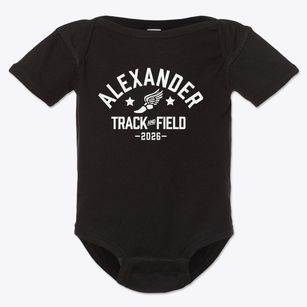 Alexander Elementary School Track and Field Baby Onesie