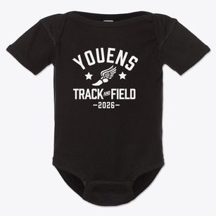 Youens Elementary School Track and Field Baby Onesie
