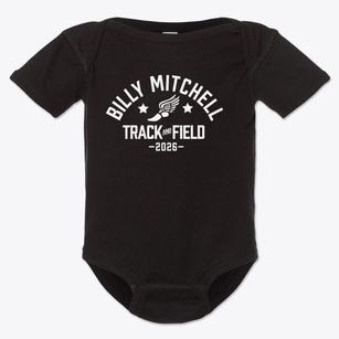 Billy Mitchell Elementary School Track and Field Baby Onesie
