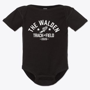 The Walden School Track and Field Baby Onesie