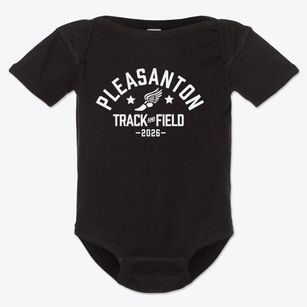 Pleasanton Primary School Track and Field Baby Onesie