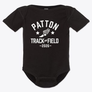 Patton Elementary School Track and Field Baby Onesie