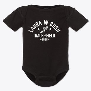 Laura W Bush Elementary School Track and Field Baby Onesie