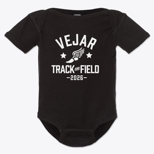 Vejar Elementary School Track and Field Baby Onesie