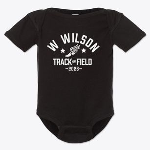 W Wilson Middle School Track and Field Baby Onesie