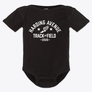 Harding Avenue Elementary School Track and Field Baby Onesie