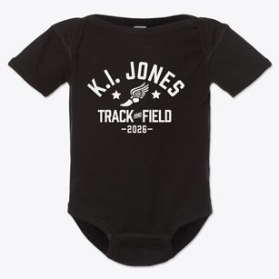 K.i. Jones Elementary School Track and Field Baby Onesie