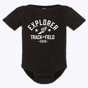 Explorer Junior High School Track and Field Baby Onesie