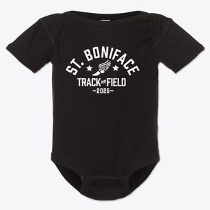 Guardian Angel Saint Boniface School Track and Field Baby Onesie