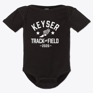 Keyser Head Start School Track and Field Baby Onesie