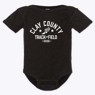 Clay County High School Track and Field Baby Onesie