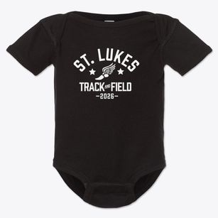 Saint Lukes Lutheran School Track and Field Baby Onesie