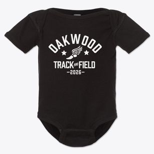 Oakwood Elementary School Track and Field Baby Onesie