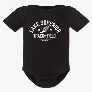 Lake Superior Elementary School Track and Field Baby Onesie