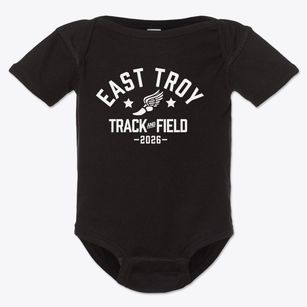 East Troy Middle School Track and Field Baby Onesie