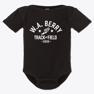 W. A. Berry High School Track and Field Baby Onesie