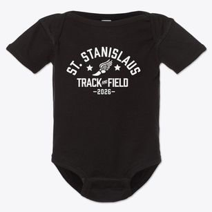 Saint Stanislaus School Track and Field Baby Onesie