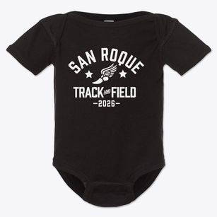 San Roque School Track and Field Baby Onesie