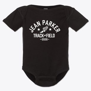 Jean Parker Elementary School Track and Field Baby Onesie