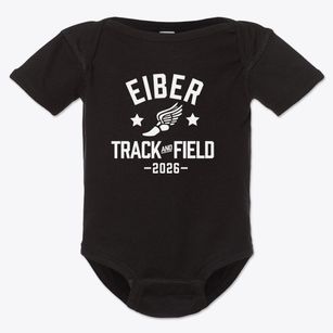 Eiber Elementary School Track and Field Baby Onesie