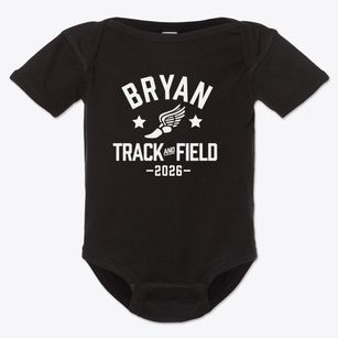 Bryan Elementary School Track and Field Baby Onesie