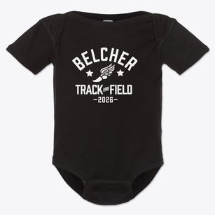 Belcher Elementary School Track and Field Baby Onesie