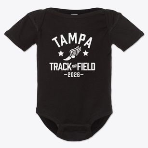 Tampa Adventist Academy Track and Field Baby Onesie