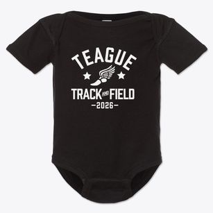 Teague Middle School Track and Field Baby Onesie